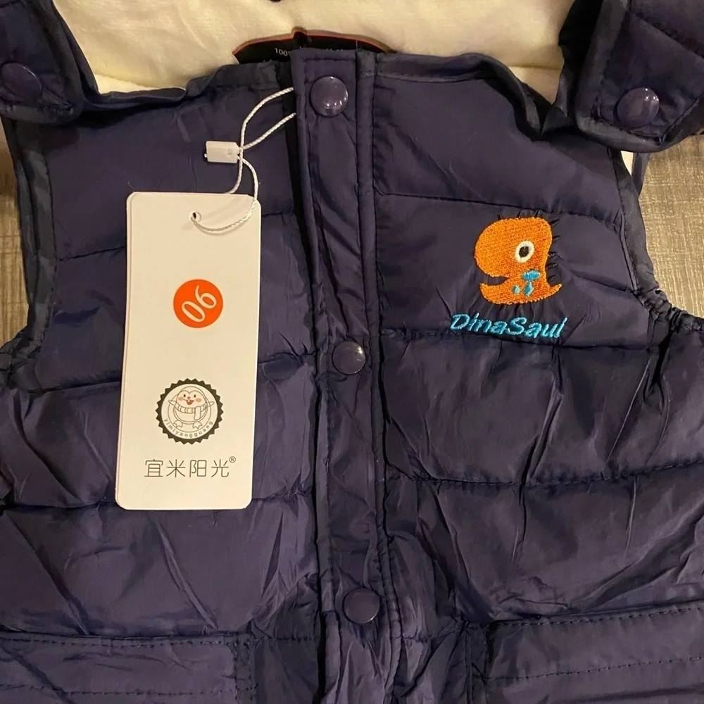 Snow Pants Overalls Zipper Jumpsuits -NEW - Toddler Girls/Boys Winter Warm 2-3T